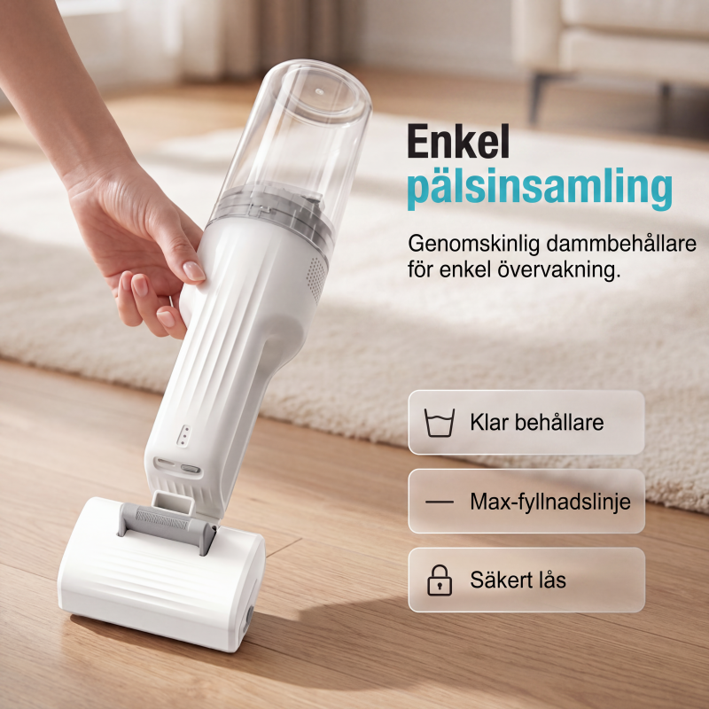 🐱 50 % RABATT NU! 🐶 Ljudsvag dammsugare för djurhår – ultra-tyst, 10000Pa sugkraft & lättvikt – perfekt för möbler, bilsäten och mattor 🧹