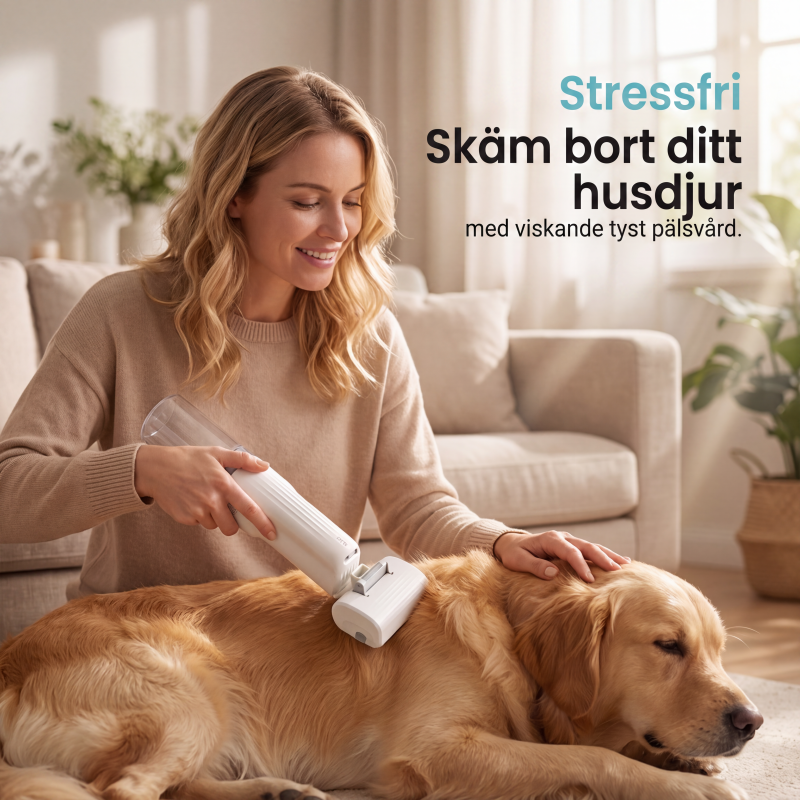 🐱 50 % RABATT NU! 🐶 Ljudsvag dammsugare för djurhår – ultra-tyst, 10000Pa sugkraft & lättvikt – perfekt för möbler, bilsäten och mattor 🧹