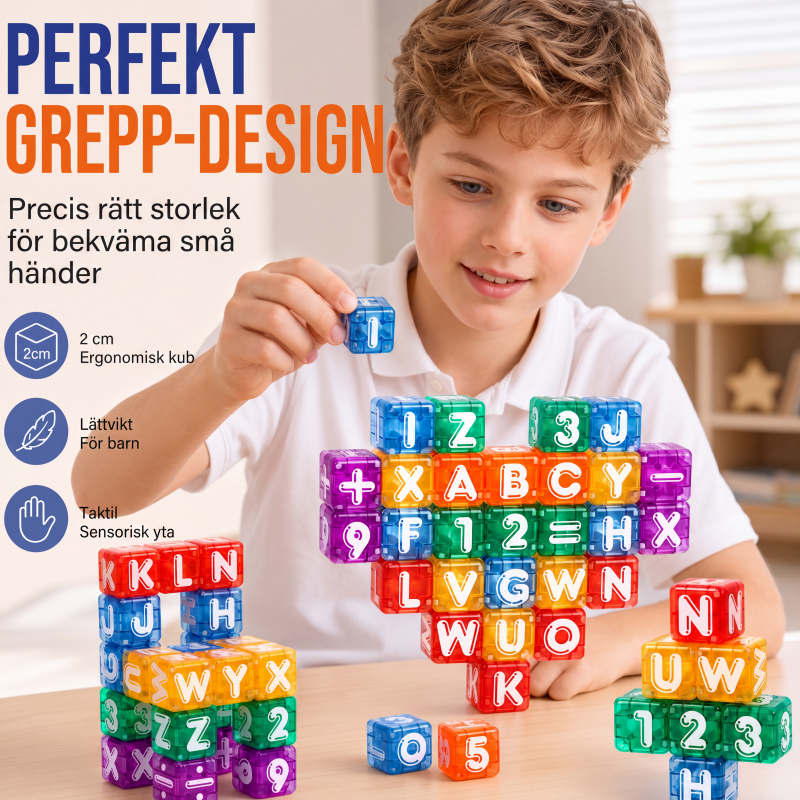 🧲 50 % RABATT NU! 🔢 Magnetiska bokstavs- och sifferkuber för barn – 40 delar, 360° stapling & lärande genom lek – perfekt för förskolebarn 📚