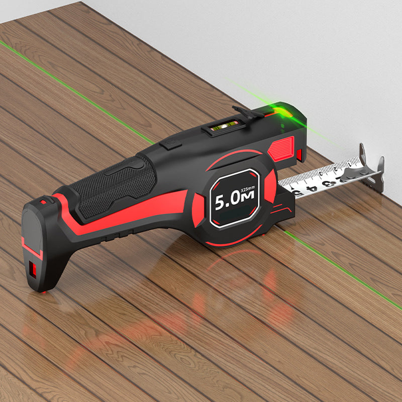 2-i-1 måttband med laserguide