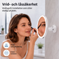 10 gångers förstorande sminkspegel med LED-ljus och sugkopp