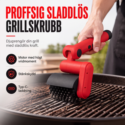 Elektrisk rengöringsborste för BBQ-grill