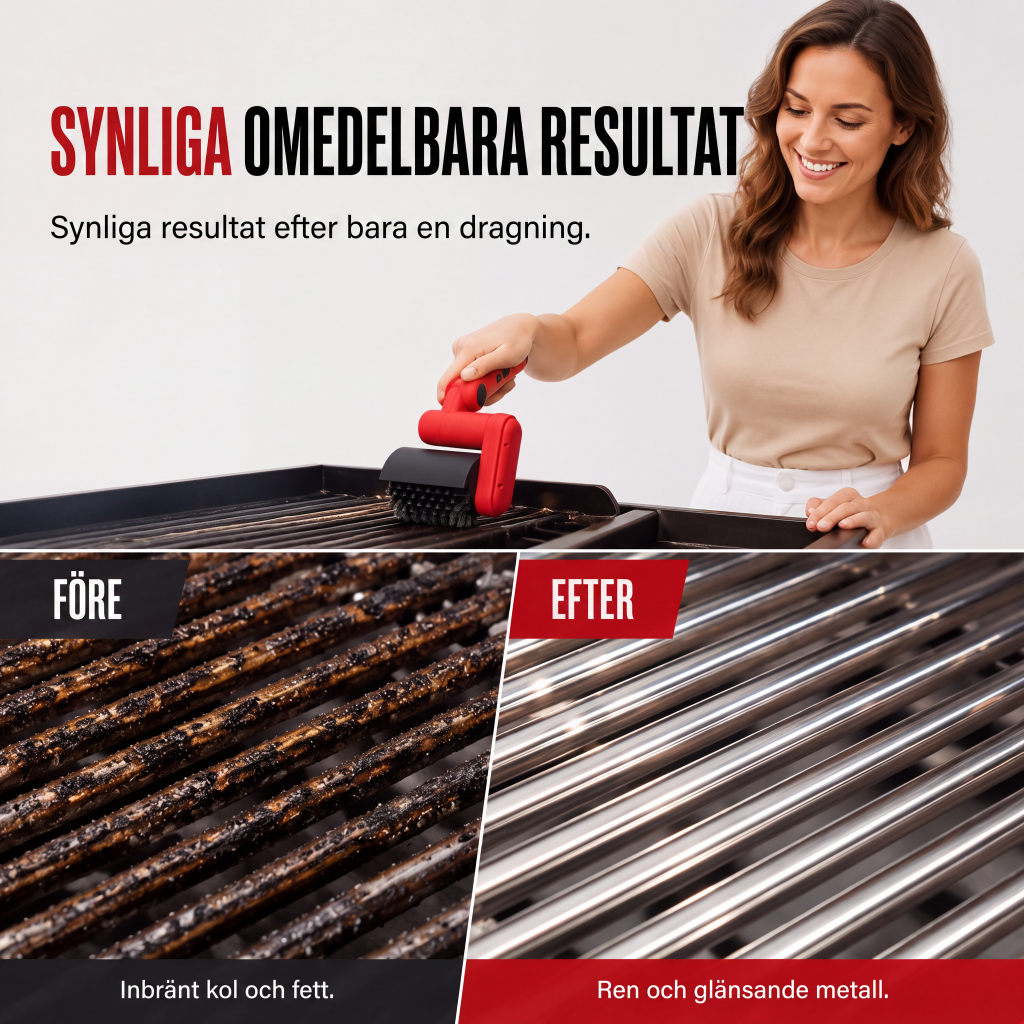 Elektrisk rengöringsborste för BBQ-grill