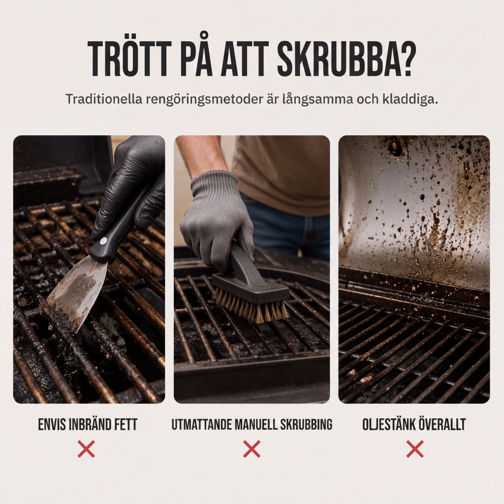 Elektrisk rengöringsborste för BBQ-grill