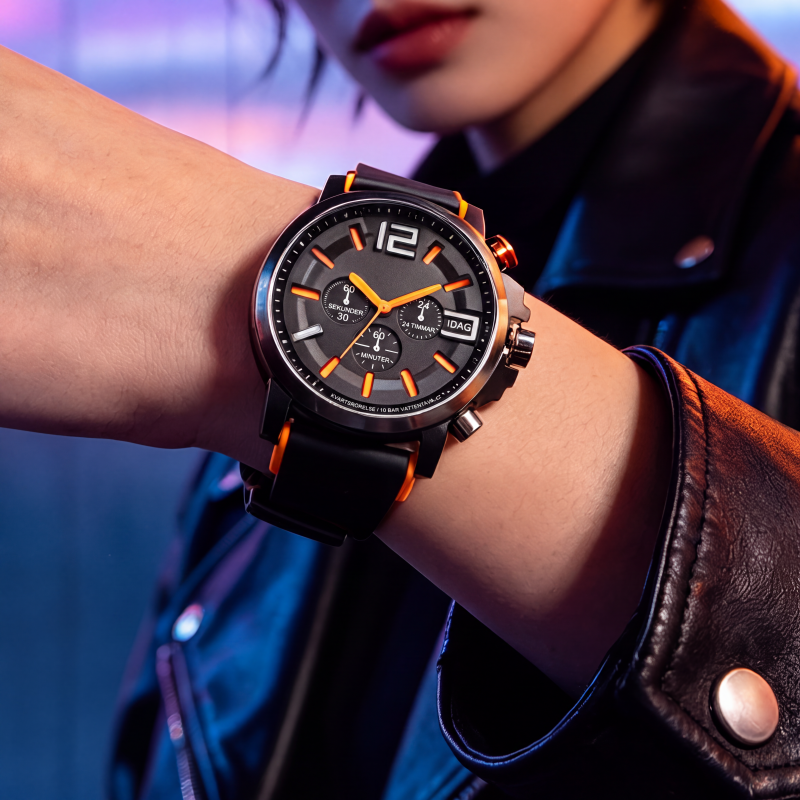 ⌚ 50 % RABATT NU! 🏔️ Kvartsur för män, ledig stil – sportig kontrastdesign, bekväm silikonrem & precis kvartsrörelse – perfekt för vardag och äventyr 🏃