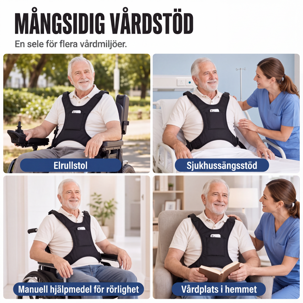 Rullstolssäkerhetsbälte för äldre