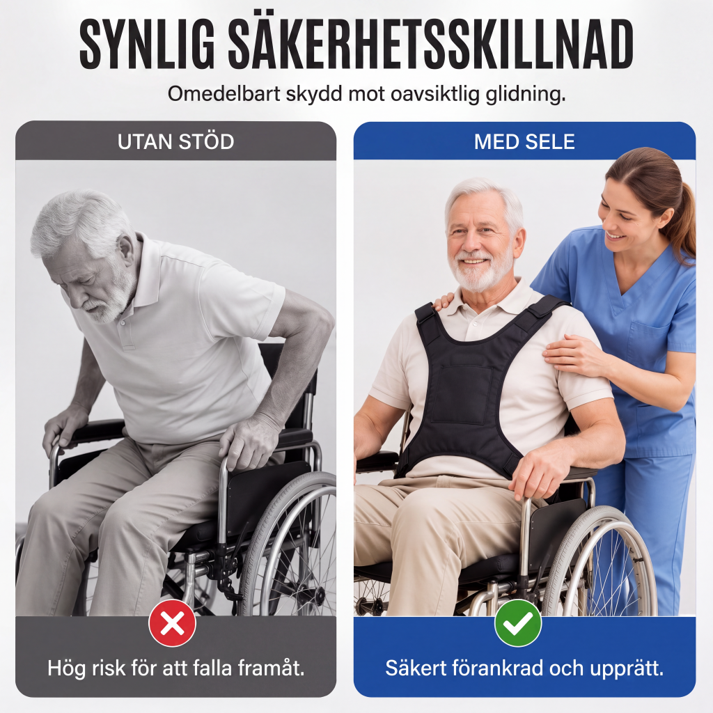 Rullstolssäkerhetsbälte för äldre