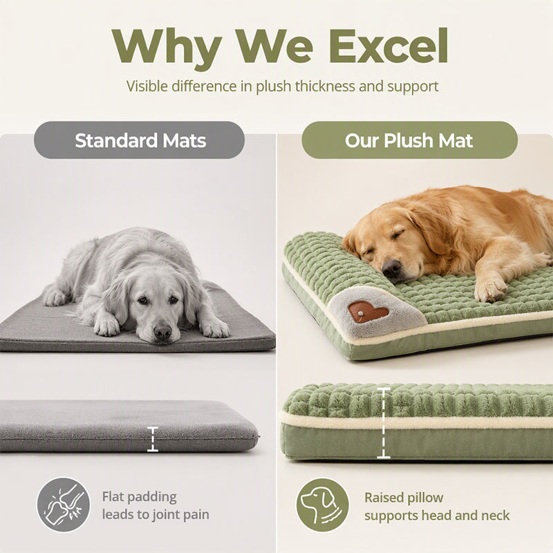 🛏️ 50% RABATT NU! 🐾 Premium plysch husdjursmatta – ultramjuk, mysig & halkfri – perfekt för hundar och katter att vila i komfort 🌙