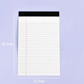 Minimalist Lined Writing Notepad