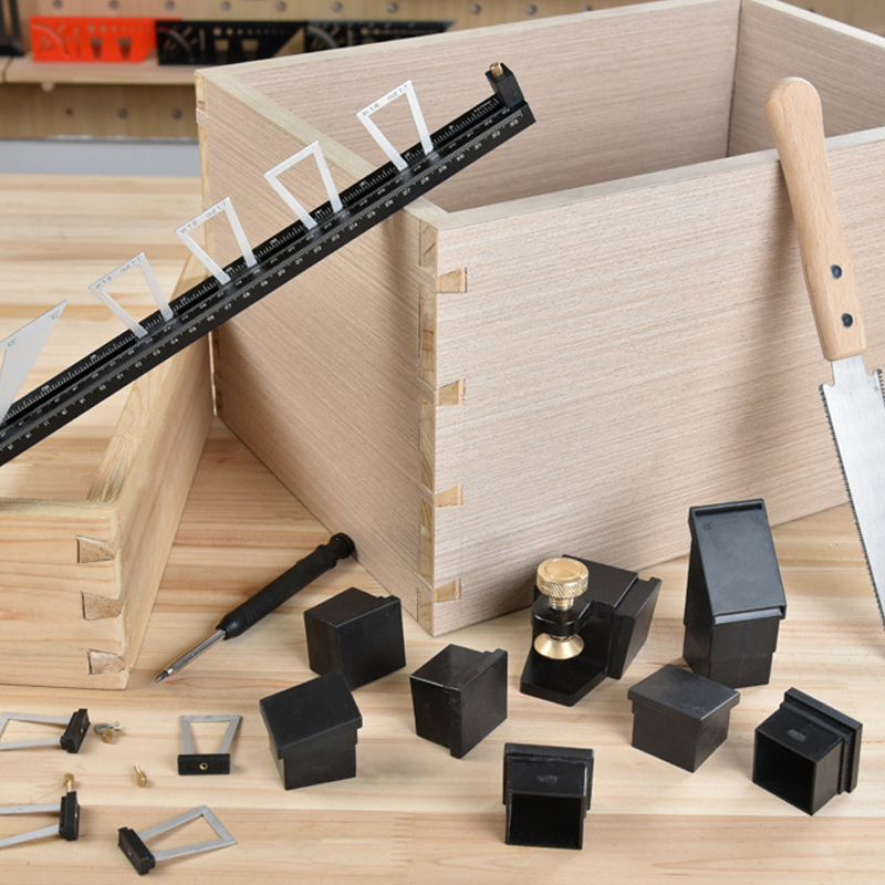 🔧 50 % RABATT NU! 📐 28-delars sats med markörer för laxknutar – 6 förhållanden, 4 vinklar & dubbel skala – perfekt för möbeltillverkning 🏠