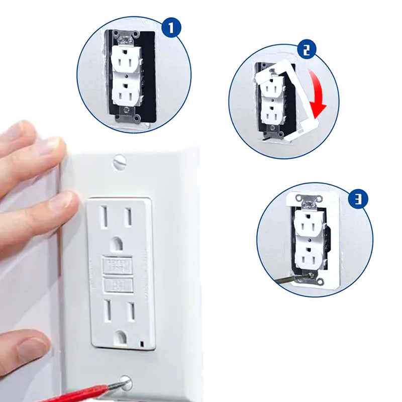 🔌 50 % RABATT NU! 🔧 Flush fit väggplatta distansbricka – korrigerar ojämnt djup, plan finish & enkel montering – perfekt för eluttag och strömbrytare 🏠