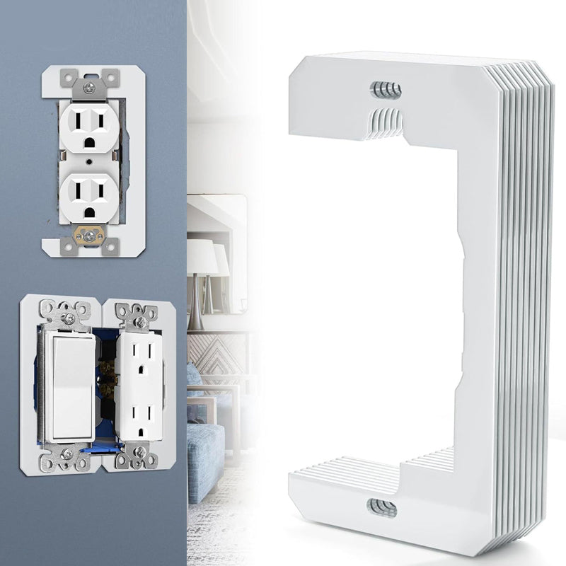 🔌 50 % RABATT NU! 🔧 Flush fit väggplatta distansbricka – korrigerar ojämnt djup, plan finish & enkel montering – perfekt för eluttag och strömbrytare 🏠
