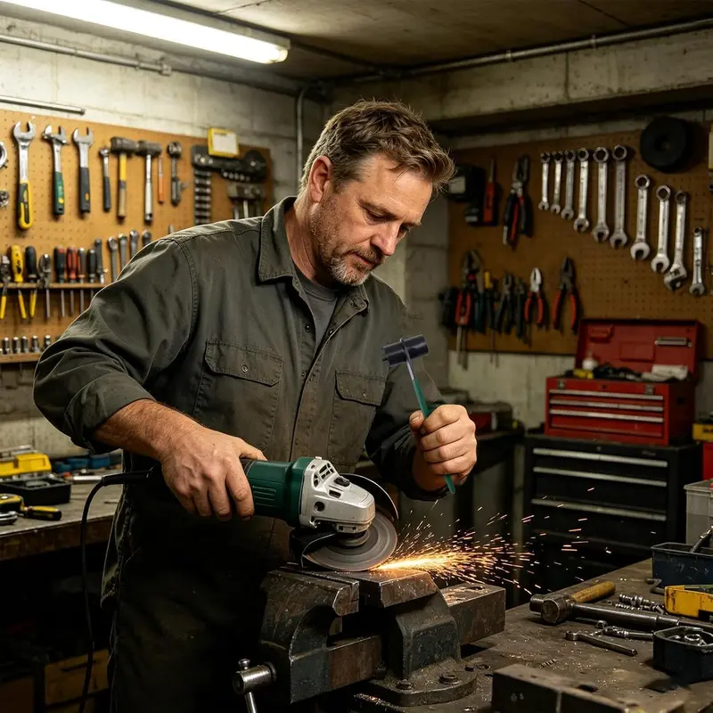 🔧 50 % RABATT NU! 🛠️ Vinkelslip skruvnyckel med säkert grepp – förstärkt design, halksäkert silikongrepp & passar fyrstiftsmuttrar – perfekt för verkstaden ⚙️