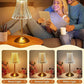 🪔 -50 %! ✨ Uppladdningsbar bordslampa i retrostil – akryl + järn – Ø11×30 cm – 2 W – pekskärm med 3 färger – Type-C – ögonskydd – guld 🏠