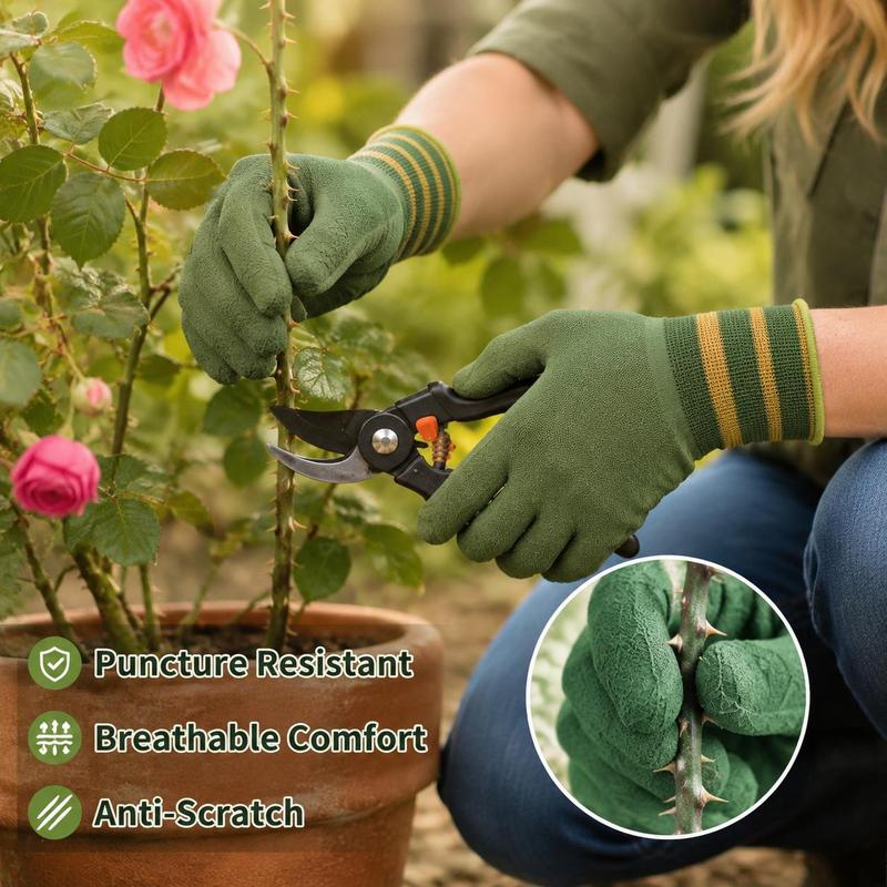 🧤 50 % RABATT! 🌱 Skydda dina händer vid trädgårdsarbete – Robusta trädgårdshandskar i gummi, halkfria, slitstarka, lämpliga för plantvård och beskärning