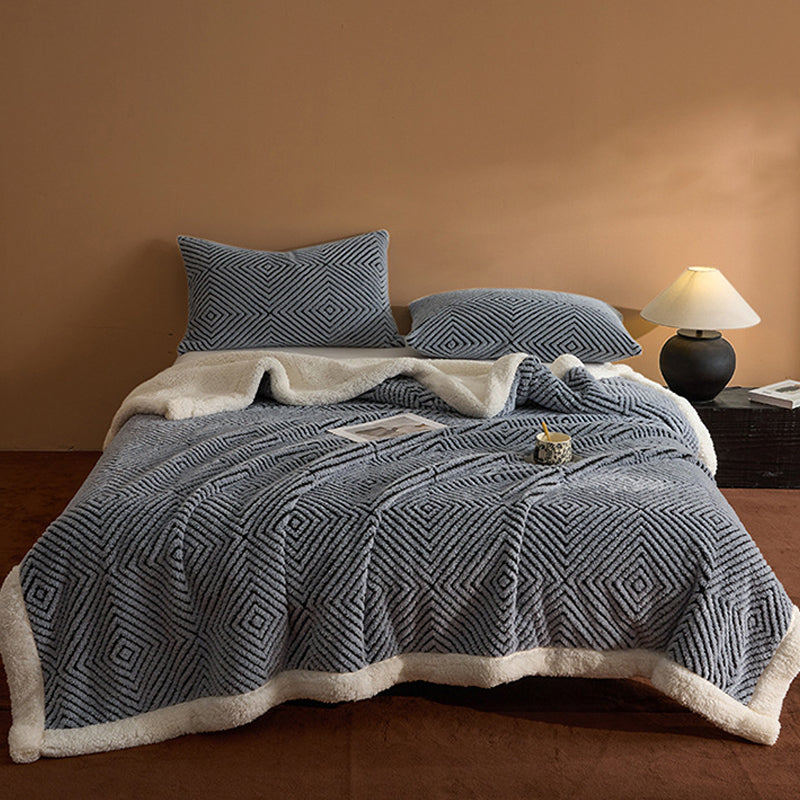 🧶50% RABATT⏰ Dubbellagrat tjockt mjukt filt, slitstark & mångsidig användning🛋️