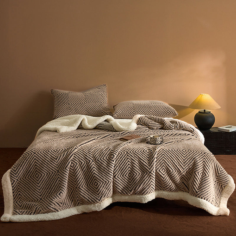 🧶50% RABATT⏰ Dubbellagrat tjockt mjukt filt, slitstark & mångsidig användning🛋️