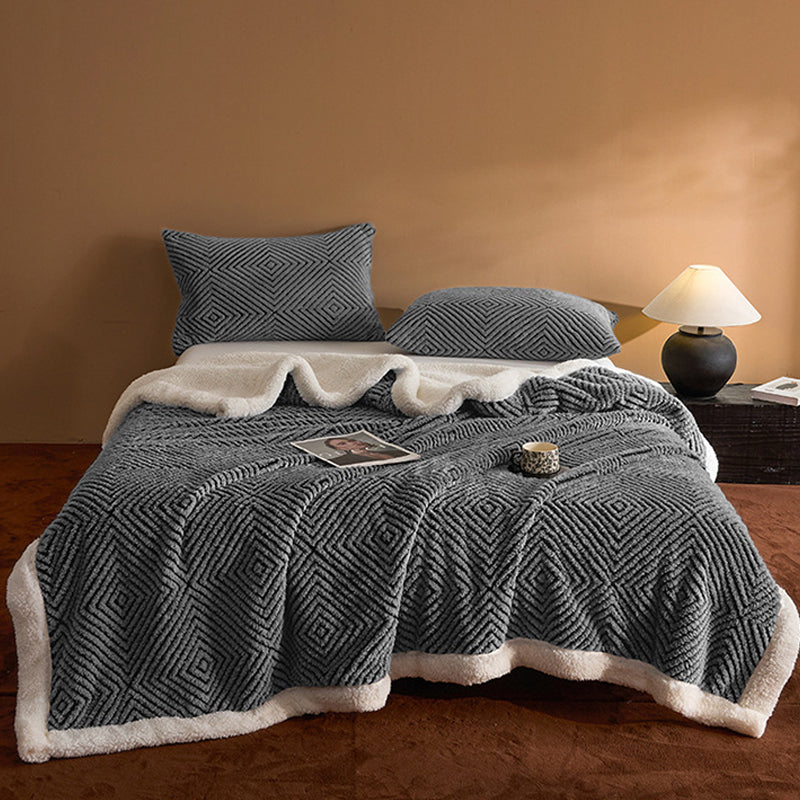 🧶50% RABATT⏰ Dubbellagrat tjockt mjukt filt, slitstark & mångsidig användning🛋️
