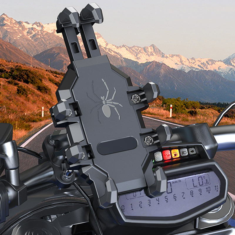 📢📢50 % RABATT!! ⏰Stötsäker mobilhållare för motorcykelstyret