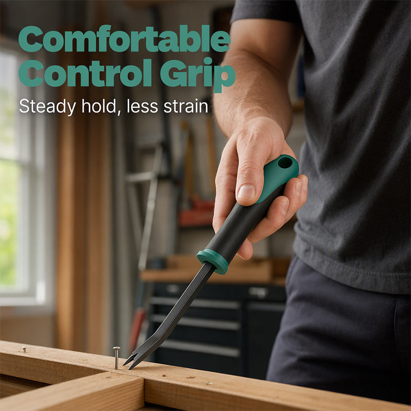 🔨 50 % RABATT NU! 🛡️ Ergonomisk häftklammerborttagare spikdragare – vinklad spets, hållbar & bekväm – perfekt för renovering och träarbete 🛠️