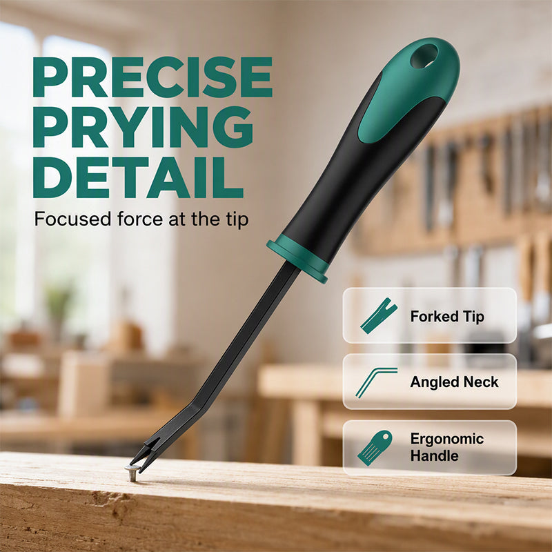 🔨 50 % RABATT NU! 🛡️ Ergonomisk häftklammerborttagare spikdragare – vinklad spets, hållbar & bekväm – perfekt för renovering och träarbete 🛠️