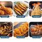 ⏳Tidsbegränsat Erbjudande⏰304 Rostfritt Stål Tempura Fritös – Termometer, Avrinningsgaller, Djup Gryta ✨