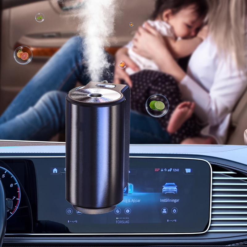 🚗💨 Smart luftfräschare för bilen – naturlig doft som varar i 45 dagar – sprider doften automatiskt och gör luften i bilen frisk