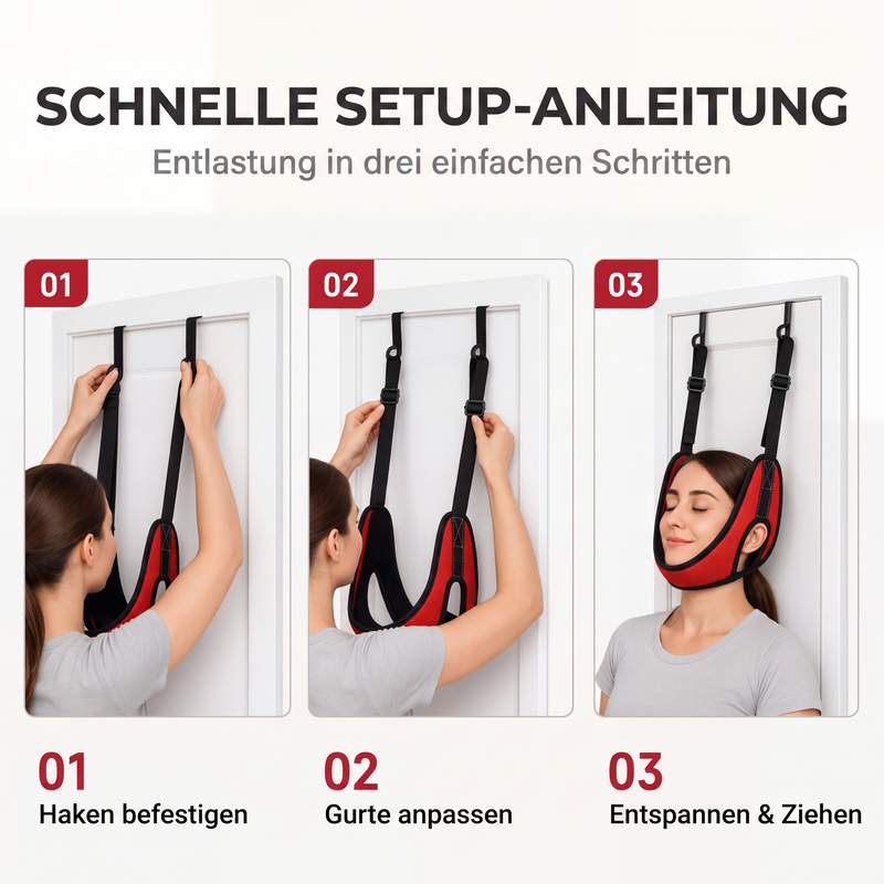 🚪 50 % RABATT! 💆 Nacksträckare – monteras över dörren & smärtlindrande ✨