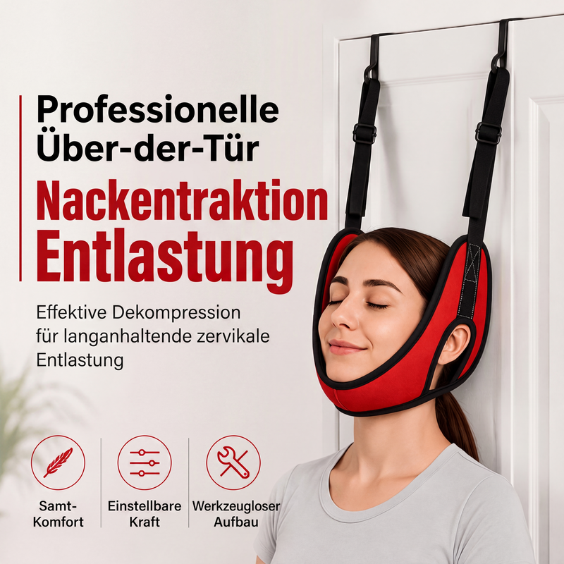 🚪 50 % RABATT! 💆 Nacksträckare – monteras över dörren & smärtlindrande ✨
