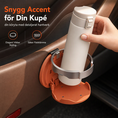 🚗 🥤Multifunktionell hopfällbar mugghållare för bildörr, dryckes- och vattenflaskhållare med stor diameter
