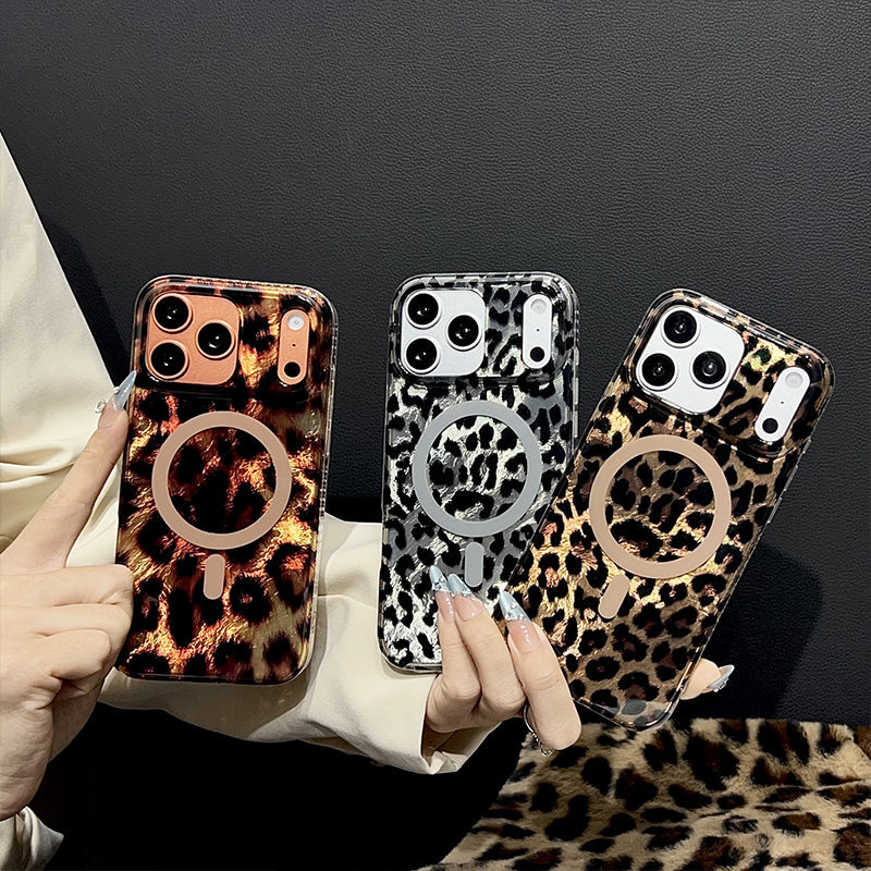 🐆50% RABATT📱 Magnetiskt Leopardmönstrat Mobilskal
