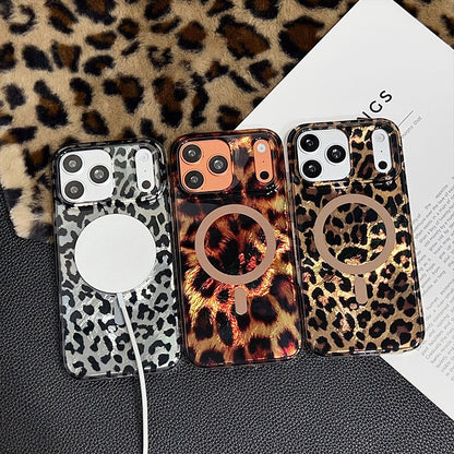🐆50% RABATT📱 Magnetiskt Leopardmönstrat Mobilskal