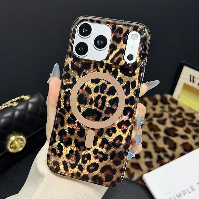 🐆50% RABATT📱 Magnetiskt Leopardmönstrat Mobilskal