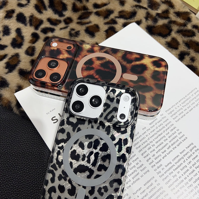 🐆50% RABATT📱 Magnetiskt Leopardmönstrat Mobilskal