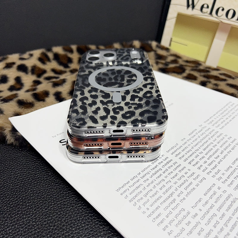 🐆50% RABATT📱 Magnetiskt Leopardmönstrat Mobilskal