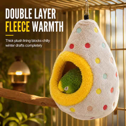 ⏳🔥50 % RABATT UNDER BEGRÄNSAD TID! ⏰🥚Hängande fågelbo-hängmatta i bomull – varm grotta i dubbelskiktad fleece för små fåglar ✨
