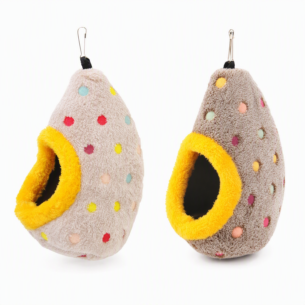 ⏳🔥50 % RABATT UNDER BEGRÄNSAD TID! ⏰🥚Hängande fågelbo-hängmatta i bomull – varm grotta i dubbelskiktad fleece för små fåglar ✨