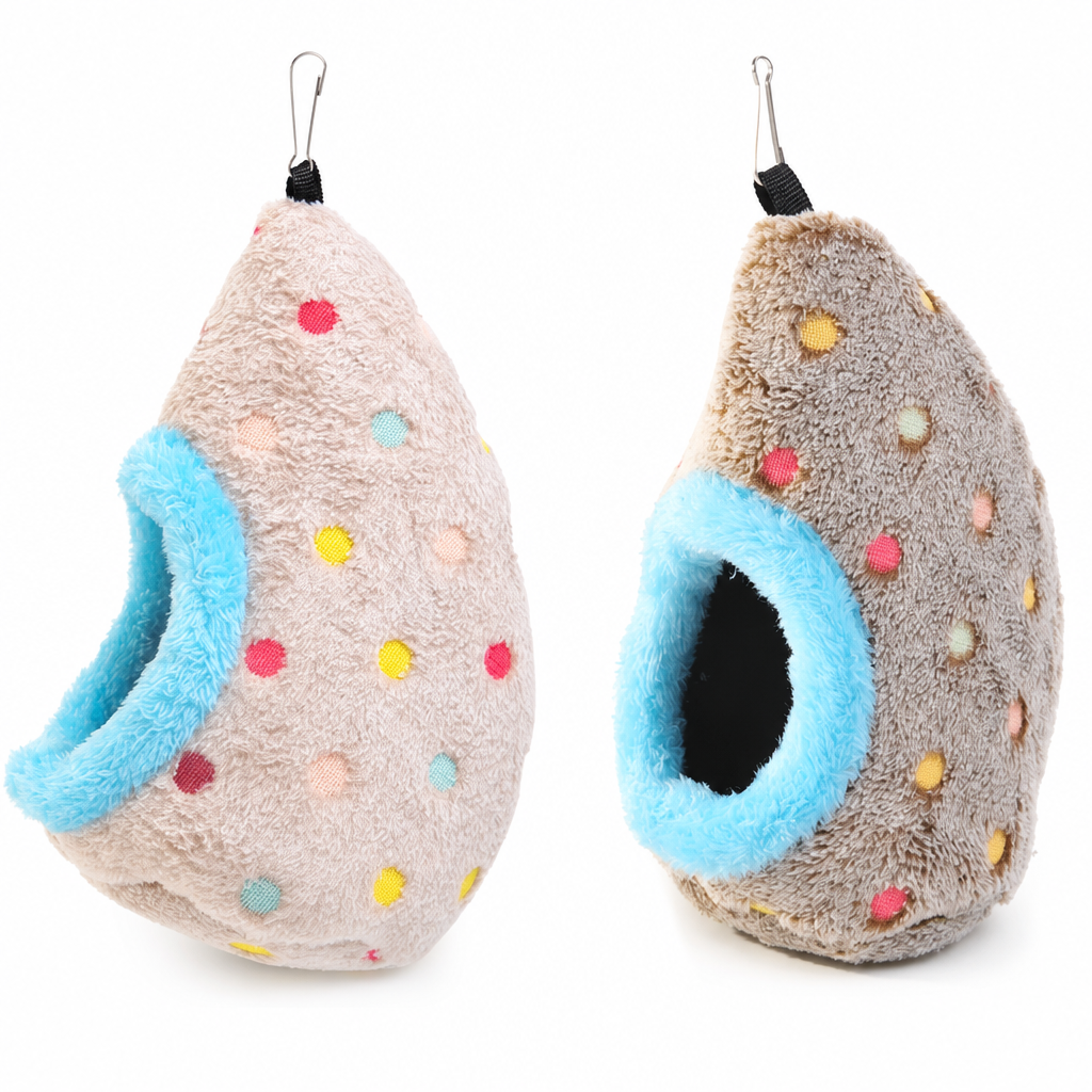⏳🔥50 % RABATT UNDER BEGRÄNSAD TID! ⏰🥚Hängande fågelbo-hängmatta i bomull – varm grotta i dubbelskiktad fleece för små fåglar ✨