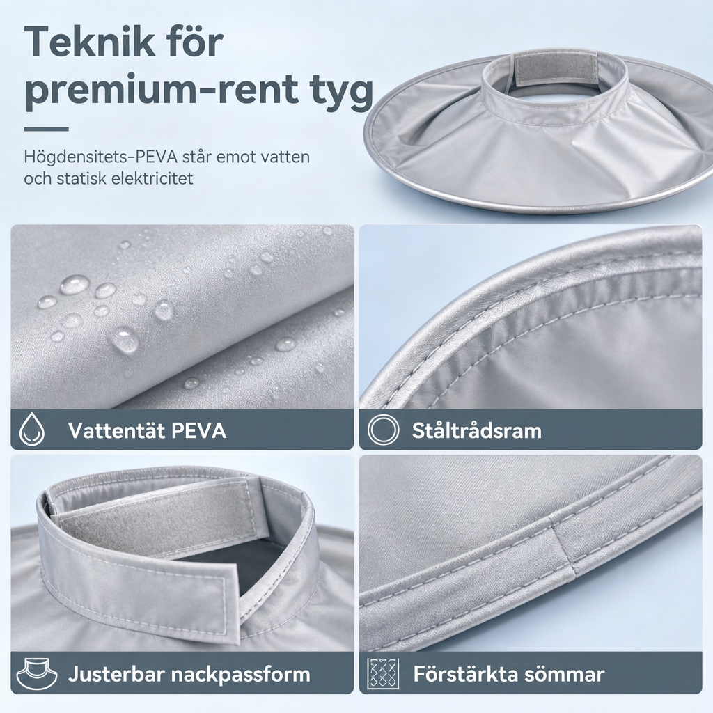 ✂️ 50% RABATT NU! Klippkappa för hemmaklippning med håruppsamlare – slipp hår på golvet, vattentät & vikbar – perfekt för hela familjen ✨