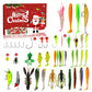 Julfiskebete-adventskalender – Blindbox-set med minnow-, popper- och skedbeten