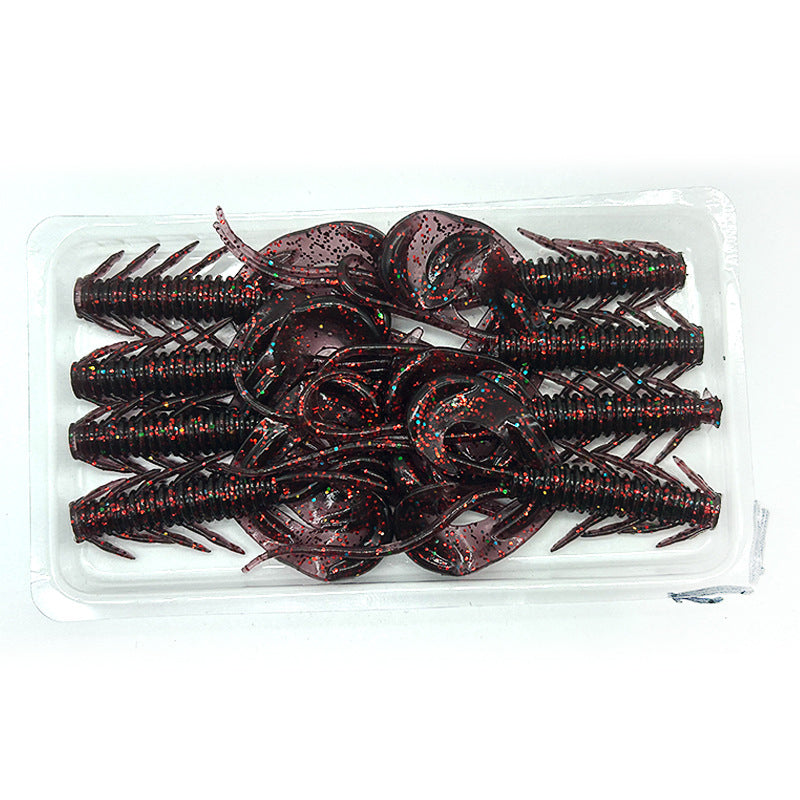 🦐 50 % RABATT NU! 🎣 Realistiska mjuka räkbeten – flytande & naturtrogen gång, 8-pack i högelastisk TPR ✨