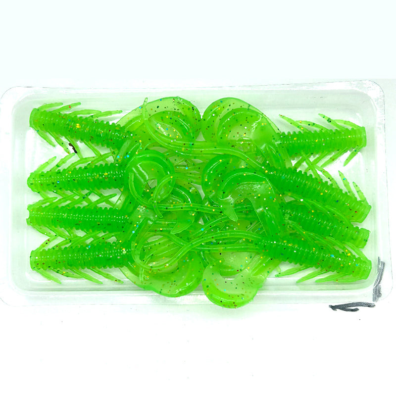 🦐 50 % RABATT NU! 🎣 Realistiska mjuka räkbeten – flytande & naturtrogen gång, 8-pack i högelastisk TPR ✨