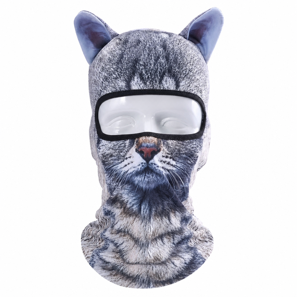 ⛷️🌬️50% RABATT🐾Vindtät balaclava med djurtryck – skyddar ansikte och hals utomhus❄️