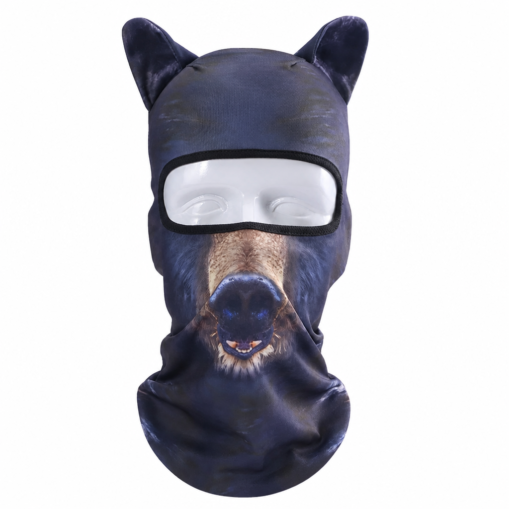 ⛷️🌬️50% RABATT🐾Vindtät balaclava med djurtryck – skyddar ansikte och hals utomhus❄️