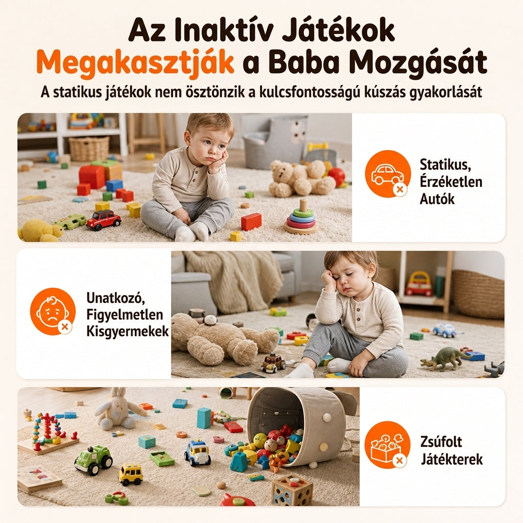 🚗 50% RABATT! ✨ 4-delars magnetiskt elektriskt leksaksbilsset med ljud & ljus – Stapelbara krypbilar för bebisar & småbarn