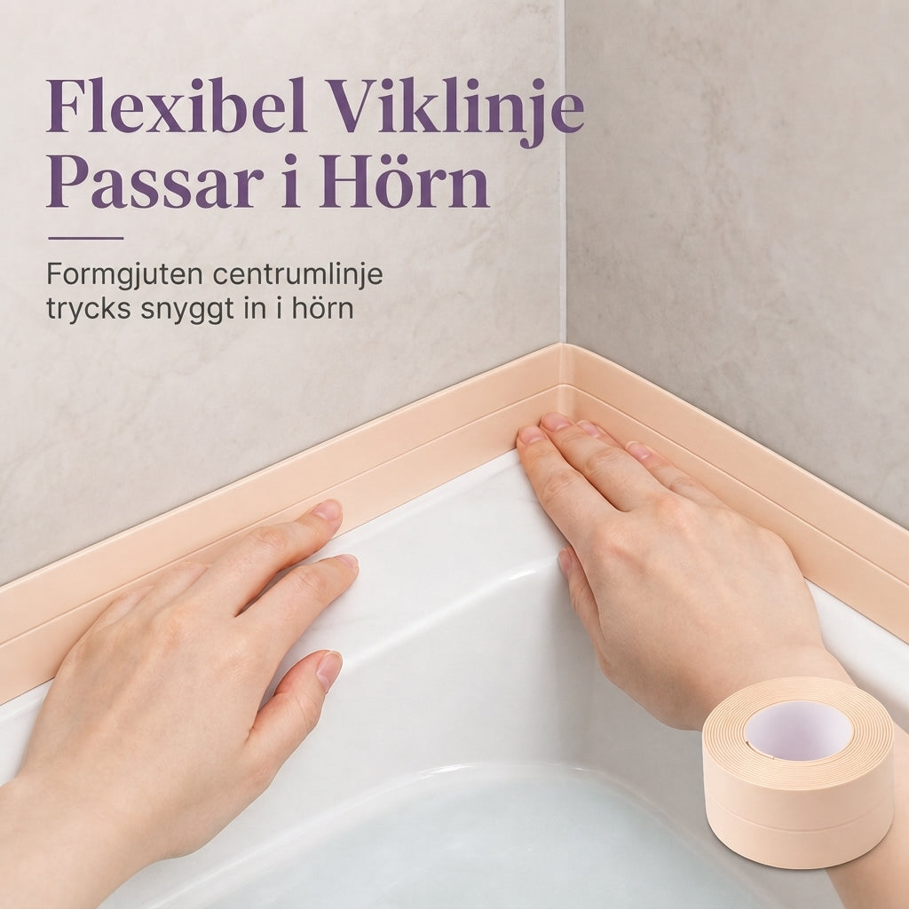 📢📢50% RABATT NU!! ⏰Självhäftande vattentät och mögelsäker fogtejp, skyddsdekal för hörn i kök och badrum samt stötskyddslist