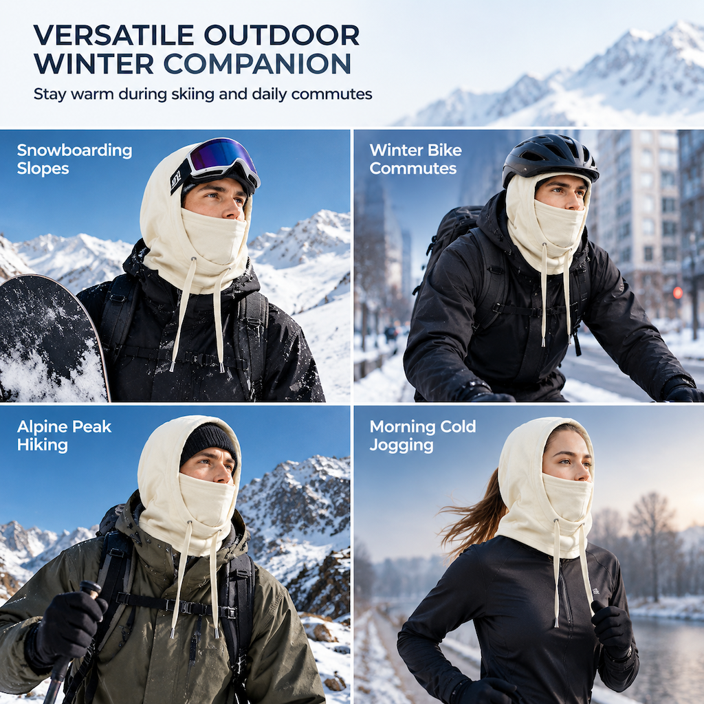 ❄️ 50 % RABATT! 🧣 3-i-1 vinterbalaklava – vindtät, värmande & justerbar för skidåkning, cykling och kalla utomhusaktiviteter ✨