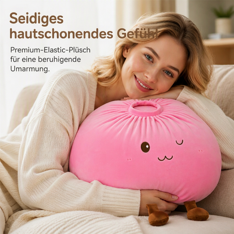 🍞 BEGRÄNSAD TID 50 % RABATT 🧸 Söt plyschkudde formad som en bao-bulle 🥺