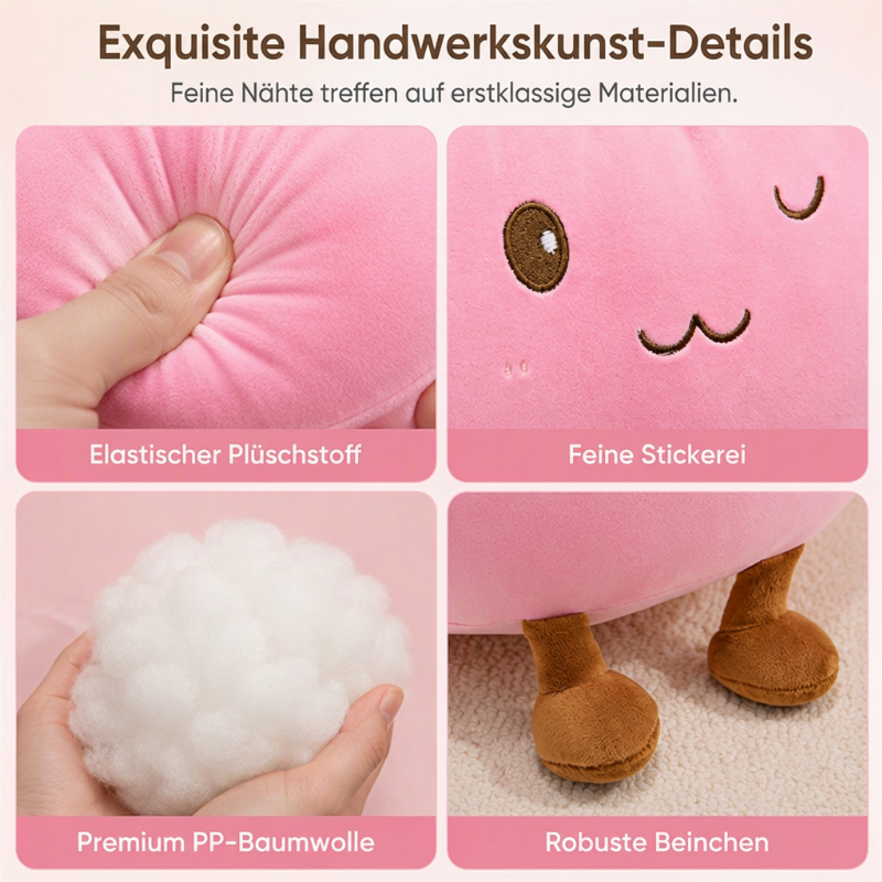 🍞 BEGRÄNSAD TID 50 % RABATT 🧸 Söt plyschkudde formad som en bao-bulle 🥺