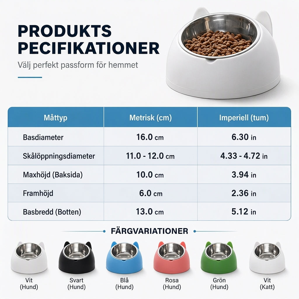 ✨50% RABATT NU! !✨Tecknad kattformad skål i rostfritt stål för husdjur, dubbel mat- och vattenskål för katter och små hundar